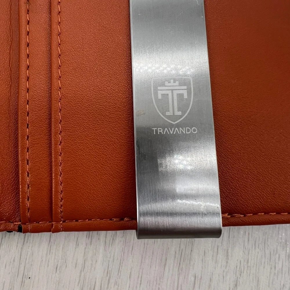 TRAVANDO Black Bi Fold Wallet Slim RFID Blocking Money Clip Card‎ Holder